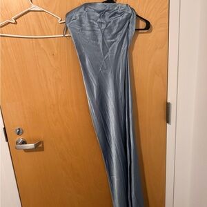 Bec & Bridge Light Blue Satin Maxi Dress